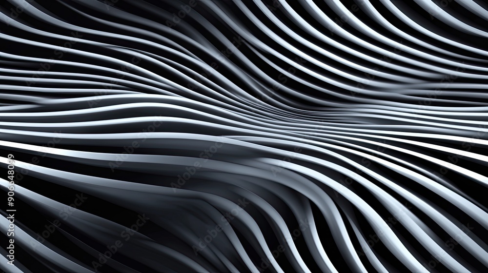 Aufkleber textured black panels create an intricate arrangement of geometric shapes, showcasing depth and cont