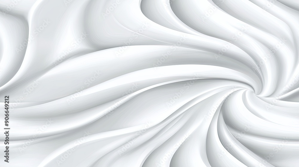 Poster soft, flowing white waves create an elegant and modern abstract background perfect for a variety of 
