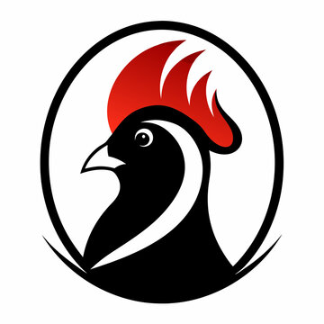 recommend clip art: Red-crested turaco logo design vector illustration