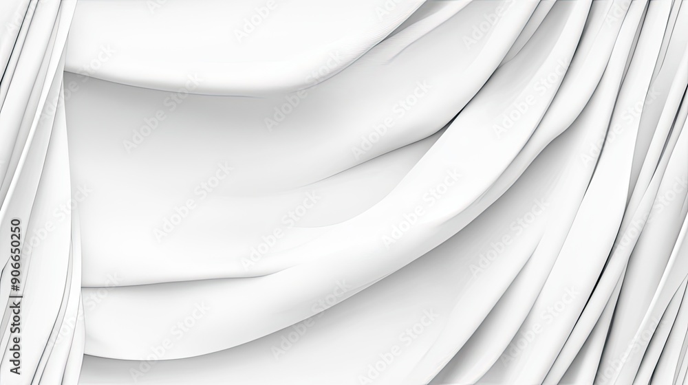 Poster soft, flowing white waves create an elegant and modern abstract background perfect for a variety of 