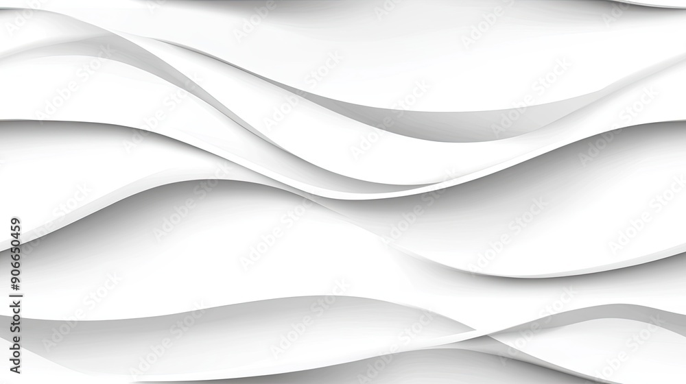 Poster soft, flowing white waves create an elegant and modern abstract background perfect for a variety of 