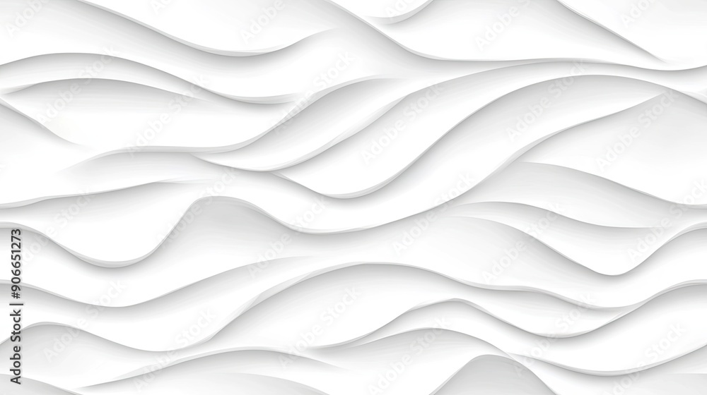 Poster soft, flowing white waves create an elegant and modern abstract background perfect for a variety of 