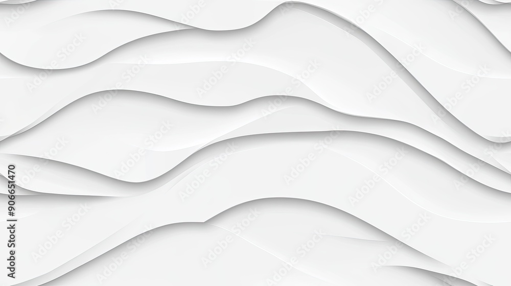 Poster soft, flowing white waves create an elegant and modern abstract background perfect for a variety of 