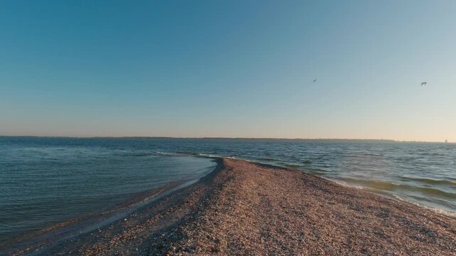 The edge of the Kinburn Spit, Ukraine.
