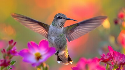 Fototapeta premium detailed view of the hummingbird