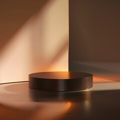 background with close up product display podium