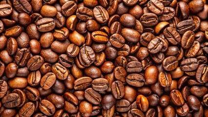 Roasted coffee beans background