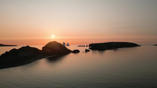 Beautiful Drone Aerial of Ferryland, Newfoundland and Labrador, Canada
