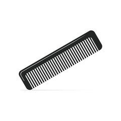 hair comb flat design vector illustration