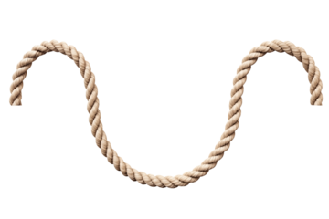 Curled Rope PNG twisted rope isolated on white and transparent background - rope knot Free strong string industrial Concept