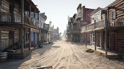 Fototapeta premium Wild West Street Scene