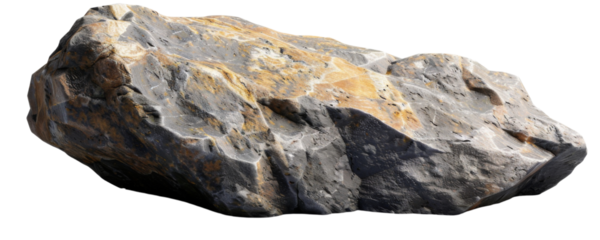 Stone isolated on transparent background