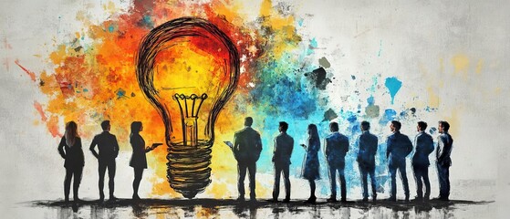 A team brainstorming ideas for investing in nextgen technologies