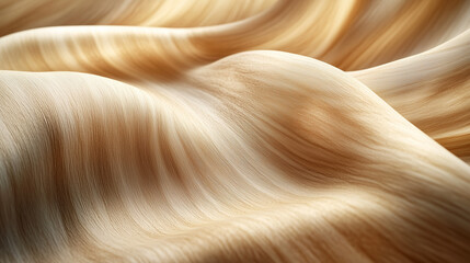 The refined elegance of smooth satin combined with the rustic appeal of raw wood textures in a modern composition, perfect for a background.
