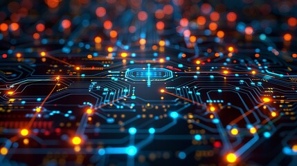 Obraz premium Data integration platforms illustrated in a minimalist abstract style, highlighting the seamless merging of various data sources for comprehensive analytics and insights. high resolution