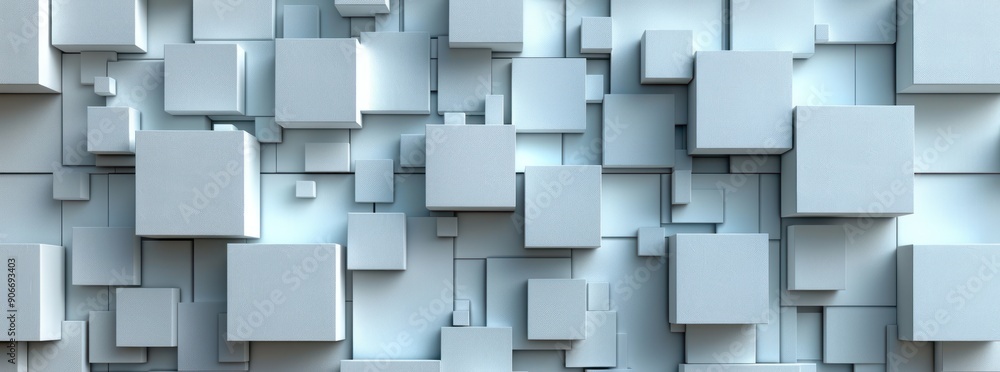 Poster abstract 3d cube pattern