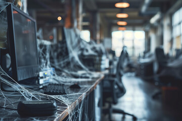 Offices are left with cobwebs due to labor shortages