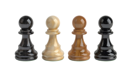 Chess pawn isolate on Transparency Background