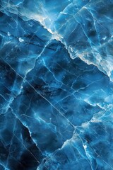 Obraz premium Stunning Blue Marble Texture with Natural Veins and Patterns for Backgrounds and Design Projects