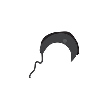 black hearing aid device isolated clip art preview
