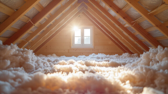Wool layer for insulation and soundproofing of walls and roofs of houses.