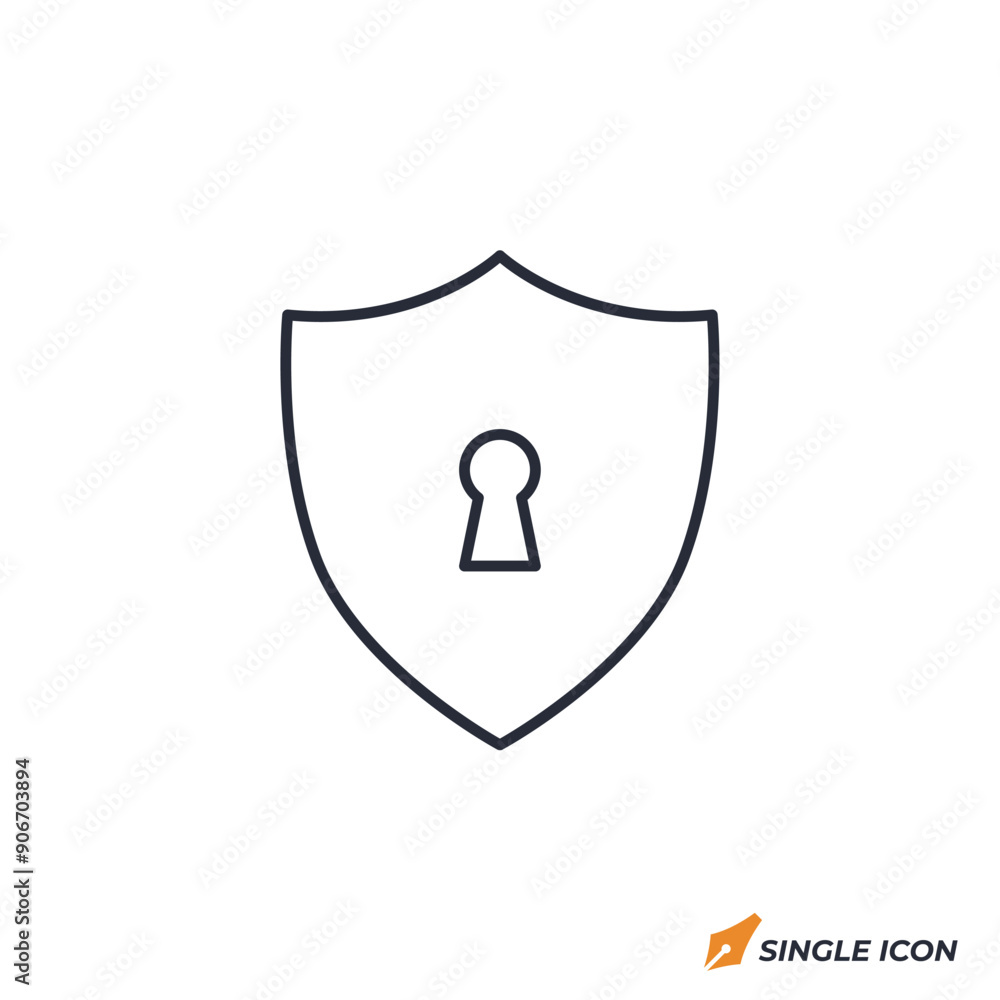 Leinwandbilder Secure connection icon vector illustration. Secure connection symbol isolated on white background