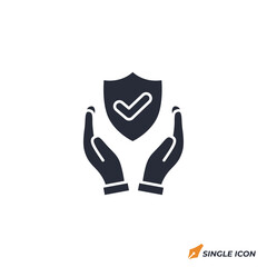 Safe icon vector illustration. Safe symbol isolated on white background