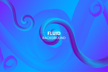 Creative and modern fluid design template for background