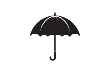 Umbrella Silhouette vector Illustration 