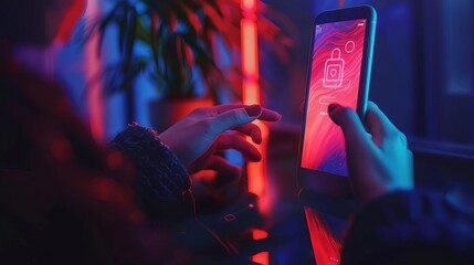 Person entering a secure code from a mobile authenticator app, Multi-Factor Authentication, dynamic code verification