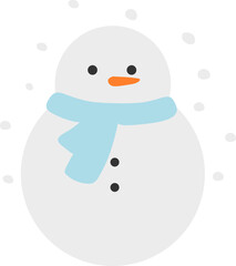Snowman Vector Graphic Illustration 