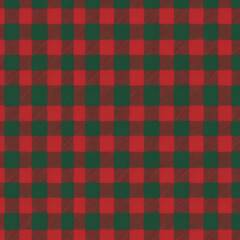 Plaid pattern featuring classic red and green colors, perfect for Christmas-themed designs and backgrounds