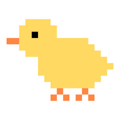 かわいいひよこのゆるキャラドット絵アイコン © tobiha_neru