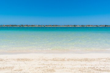 beautiful blue sea and beach Summer time with clear sky