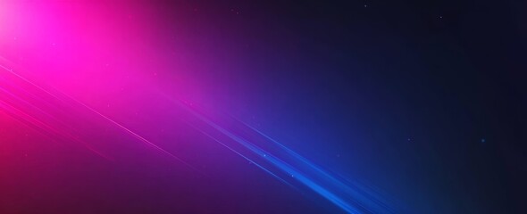 The banner design is made up of a magenta pink blue black abstract color gradient wave background grainy texture banner for a website header poster