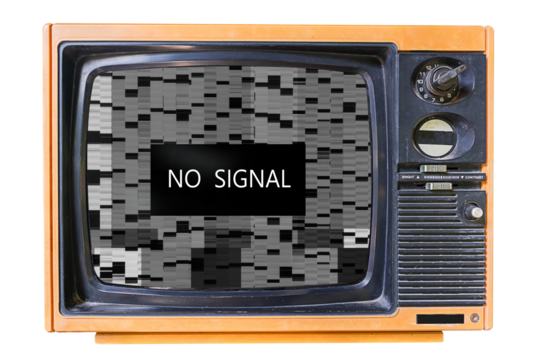 No signal, Glitch no signal on TV, television broadcast glitch. Old video template. Pixel digital noise. abstract technology background