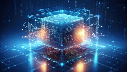 Obraz premium AI background, artificial intelligence images, cloud computing, AIai neural network head with gears, 