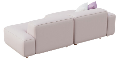 Modern and Stylish Sofas for Home and living rooms - Perfect for Contemporary Luxury Interiors - 3d model render realistic realism - png - transparent background