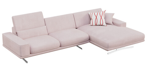 Modern and Stylish Sofas for Home and living rooms - Perfect for Contemporary Luxury Interiors - 3d model render realistic realism - png - transparent background