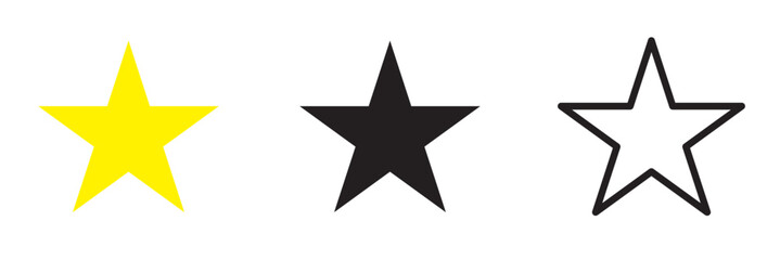 modern simple star vector illustration