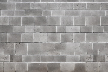 Processed collage of grey concrete brock wall surface texture. Background for banner, backdrop