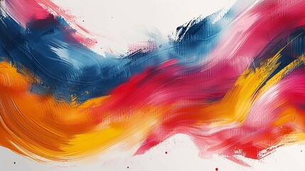 Fototapeta premium Captivating abstract background with bold paint strokes in primary colors adding a lively and artistic touch to any visual content for an engaging and dynamic effect high resolution Illustration, in