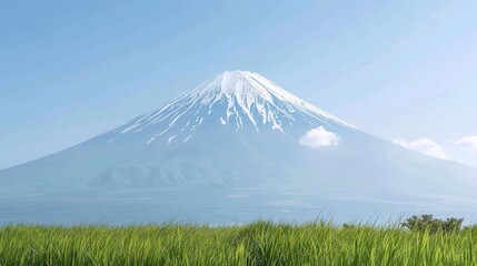 Naklejka premium Majestic Sunrise or Sunset over the Mountains