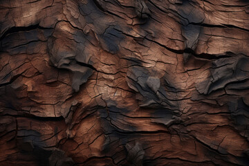 Processed collage of old tree bark trunk material texture. Background for banner, backdrop
