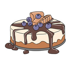 cake with chocolate