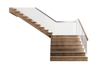 Close-Up of Closed-Riser Stairs