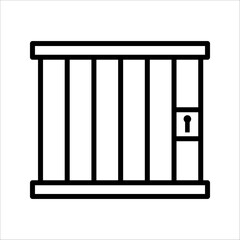 Jail icon vector logo template