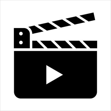 recommend clip art: Film clapperboard isolated on white background. Blank movie clapper cinema vector illustration eps 10