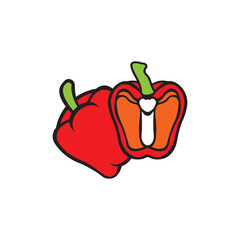 Paprika icon vector illustration design