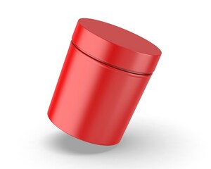 Blank multi purpose jar template 3d render.